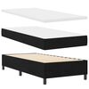 vidaXL Boxspringbed met matras met hoofdeinde Zwart 90 x 190 cm Stof