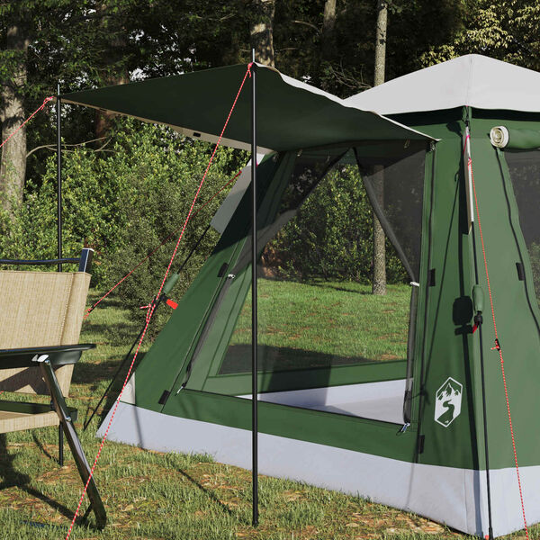 vidaXL Directe Tent met opslag Groen 205 x 205 x 143 cm Staal