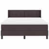 vidaXL Boxspringbed met matras Donkerbruin 200 x 140 cm Stof