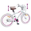 vidaXL Kinderfiets 18 Inch voor 5-7 jaar Wit