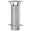 vidaXL Schouw Verlenging Zilver 35 x 35 x 65 cm Roestvrij staal