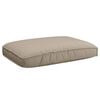 vidaXL Bankstel met kussen Effen 2 pcs Taupe Massief Acaciahout