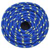vidaXL Boottouw 14 mm 25 m polypropeen blauw