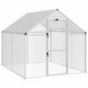 vidaXL Vogelkooi Zilverkleurig 181,5 x 221 x 173,5 cm