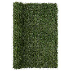 vidaXL Kunstmatige omheining Lichtgroen 1,5 x 5 m PVC en staal