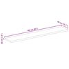 vidaXL Tafelblad met natuurlijke rand 160x40x3,8 cm massief mangohout