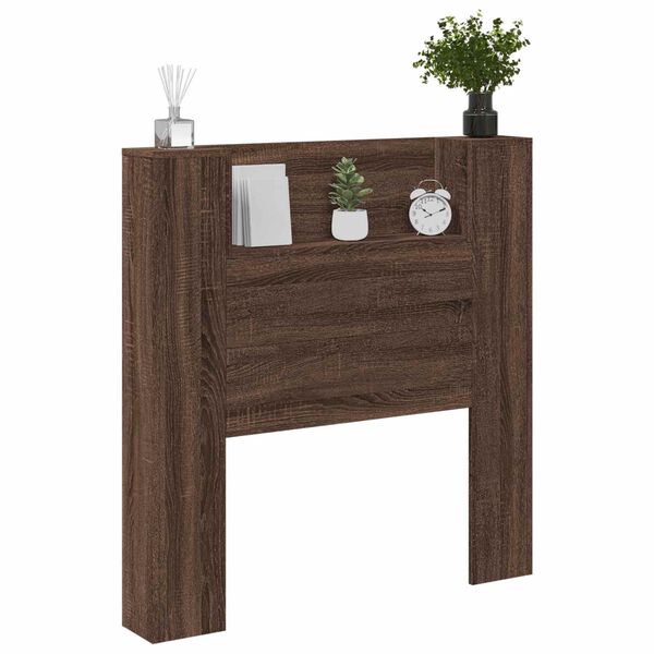 vidaXL Hoofdbord Bruin Eiken 100 x 16,5 x 103,5 cm Bewerkt hout