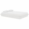 vidaXL Bedframe massief hout wit 140x200 cm