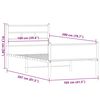 vidaXL Bedframe zonder matras hout gerookt eikenkleurig 100x200 cm