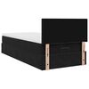 vidaXL Ottoman bed met matras en LED's 100x200 cm fluweel zwart