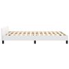 vidaXL Bedframe met hoofdeinde zonder matras 120x200 cm wit