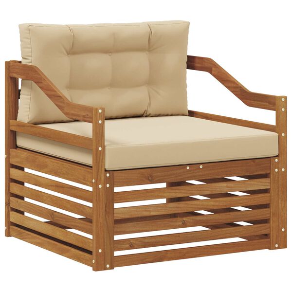 vidaXL Buiten bankenset Massief Acaciahout Naturel