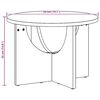 vidaXL Salontafel Wit 50 x 50 x 35 cm Massief grenenhout