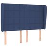 vidaXL Boxspring met matras stof blauw 140x190 cm