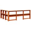 vidaXL Boekenkast Hoofdeinde L-vormig 140 cm grenenhout wasbruin