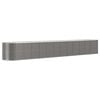 vidaXL Plantenbak 512x80x68 cm gepoedercoat staal grijs