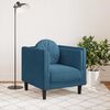 vidaXL Fauteuil met kussen fluweel blauw