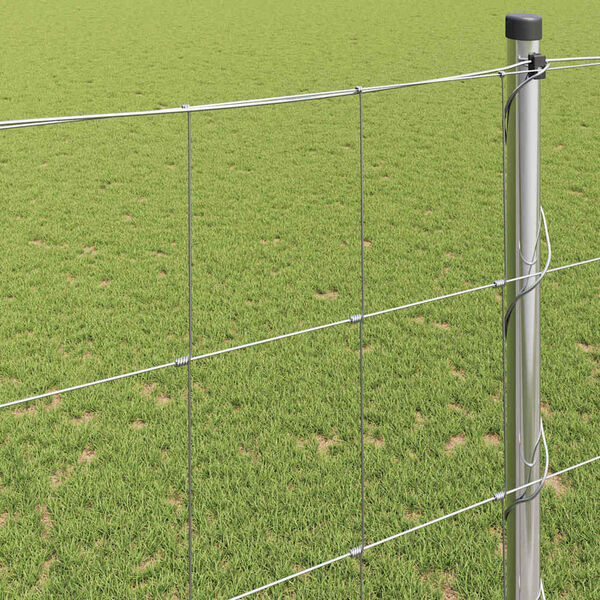 vidaXL Weidehekwerk Grijs 1.5 x 10 m Staal