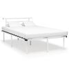 vidaXL Bedframe metaal wit 120x200 cm