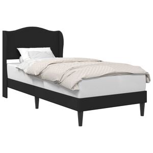 vidaXL Bedframe met hoofdeinde Zwart 90 x 190 cm Kunstleer