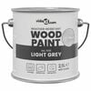 vidaXL Houtverf Grijs 2,5 L Wandprint