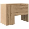 vidaXL Bureau met plank Artisan Eiken 102 x 50 x 75 cm Bewerkt hout