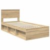 vidaXL Bedframe met hoofdeinde Sonoma 90 x 190 cm Bewerkt hout