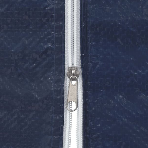 vidaXL Tentwanden met ritssluiting PE blauw 2 st