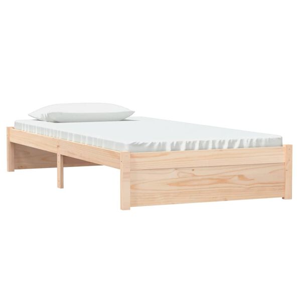 vidaXL Bedframe massief hout 100x200 cm