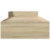 vidaXL Bedframe zonder matras hout sonoma eikenkleurig 75x190 cm