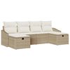 vidaXL Tuin Sofa Set 6 st poly rattan
