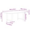 vidaXL Eettafel rechthoekig 180x100x74 cm massief eikenhout lichtbruin