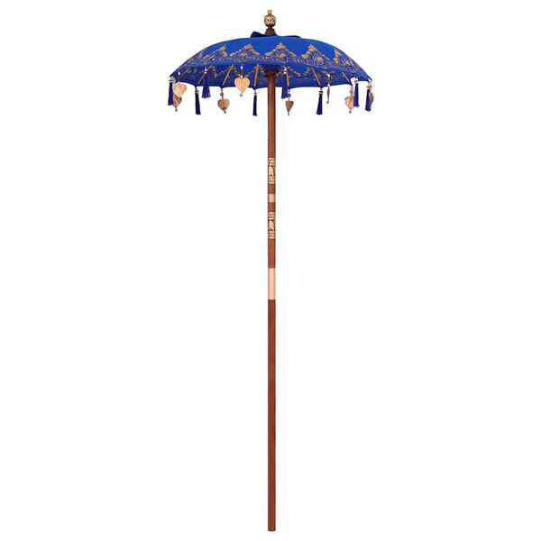 vidaXL Balinese Parasol Blauw 95 x 95 x 260 cm