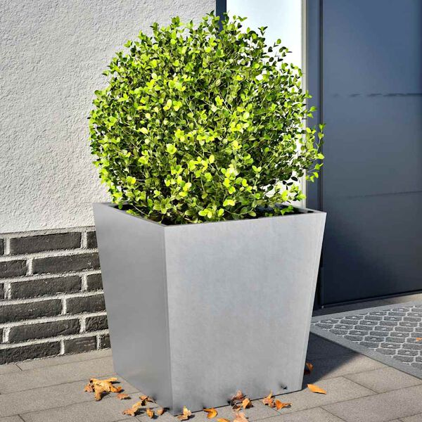 vidaXL Plantenbakken 2 st 50x50x50 cm gegalvaniseerd staal