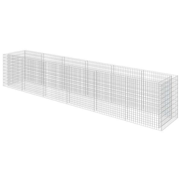 vidaXL Gabion plantenbak verhoogd 540x90x100 cm gegalvaniseerd staal