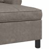 vidaXL Chaise Lounge met kussen Grijs 91 x 157 x 91 cm Nep Leer