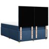 vidaXL Boxspring met matras stof blauw 140x200 cm