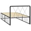 vidaXL Bedframe metaal zwart 90x200 cm