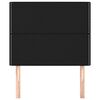 vidaXL Hoofdbord zwart 90x5x118/128 cm stof