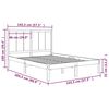 vidaXL Bedframe zonder matras massief grenenhout 140x200 cm