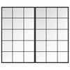 vidaXL Wandspiegels 2 st 100x60 cm metaal zwart