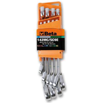 Beta Tools 9-delige Moersleutelset met omschakelbare ratel 142MC/SC9I