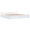 vidaXL Bedframe met lades wit 180x200 cm Super King Size