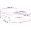 vidaXL Boxspring met matras en LED kunstleer wit 140x200 cm