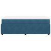 vidaXL Boxspring met matras fluweel donkerblauw 80x200 cm
