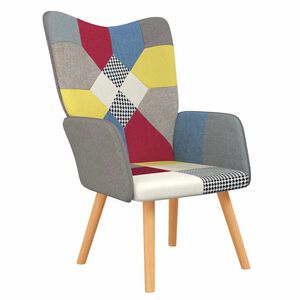 vidaXL Relaxstoel patchwork stof