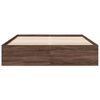 vidaXL Bedframe bewerkt hout bruin eikenkleur 160x200 cm