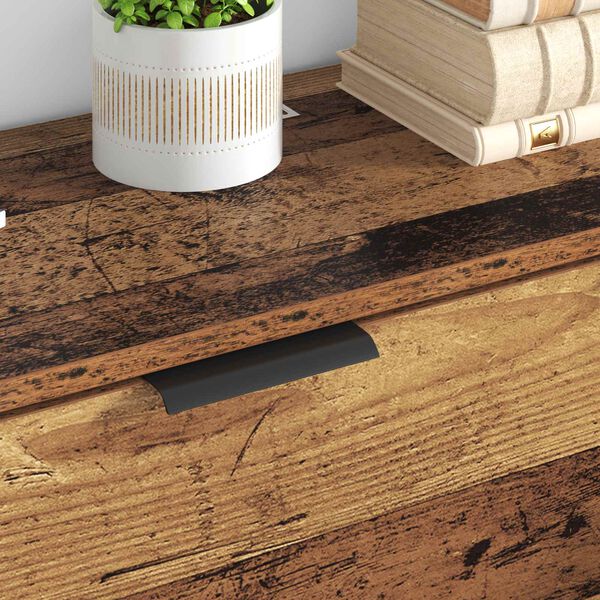 vidaXL Dressoir met lade 3 pcs Oud Hout Bewerkt hout