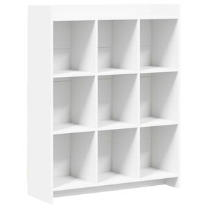 vidaXL Boekenkast Wit 87,5 x 30 x 111 cm Bewerkt hout