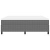 vidaXL Boxspringbed Lichtgrijs en wit. 180 x 200 cm Katoen Stof